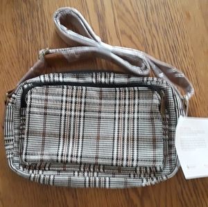 New Thirty One Plaid Crossbody Bag